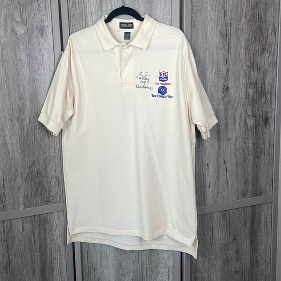NFL Other - Rare R.C. Owens "Alley Oop' autographed 49er NFL Alumni cream polo men's L